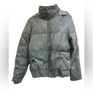 Columbia Girls Winter Puffer/Size 18-20-Youth-XL)/Floral Print w Faux Fur Hood